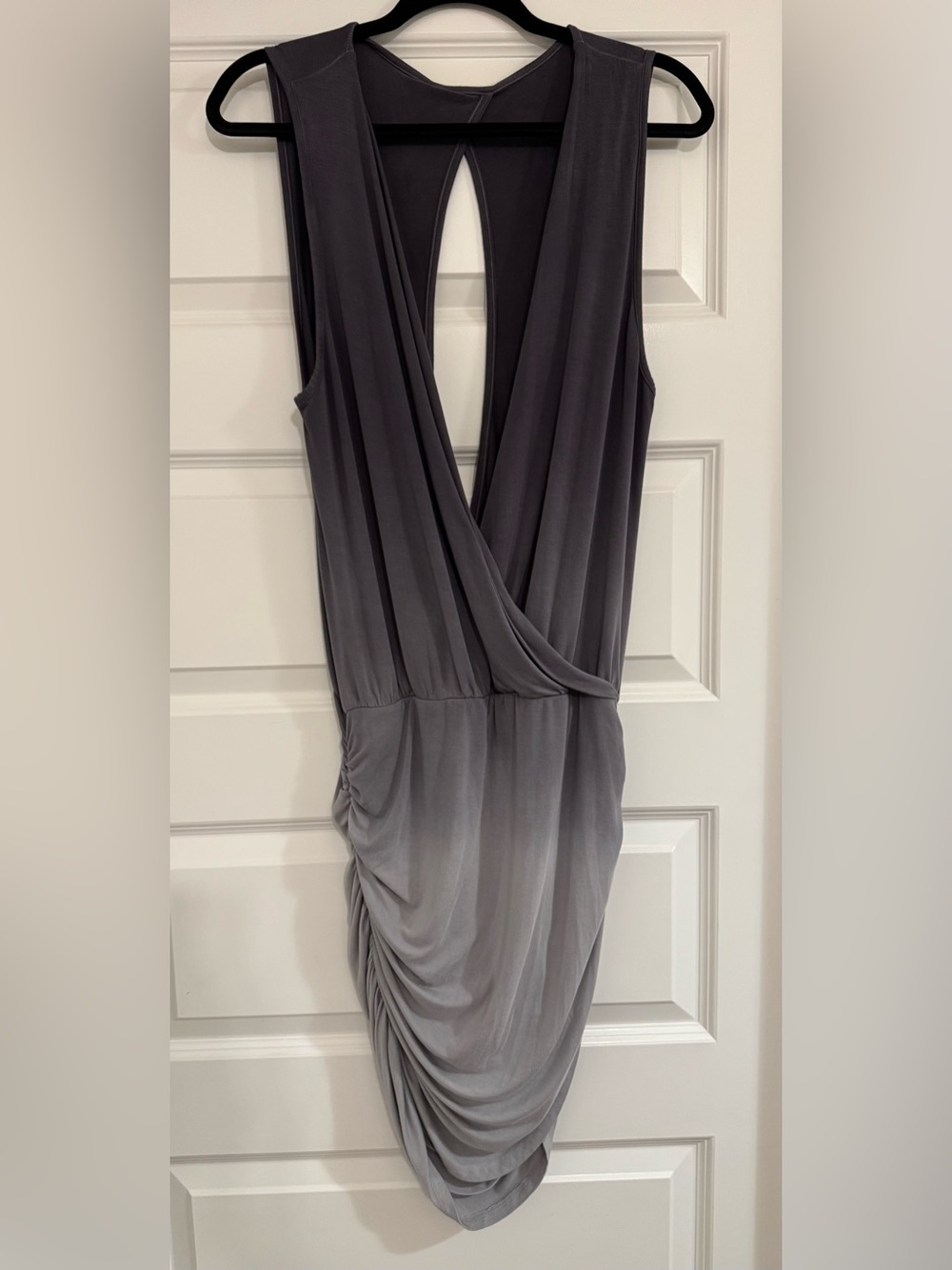Young Fabulous & Broke Gray Draped Wrap Dress